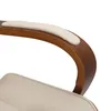 A close-up view of the armrest of a chair. Voir les images du produit