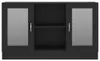 vidaXL Vitrína čierna 120x30,5x70 cm Materiál drevo Náhľad obrázku produktu 5