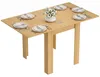 HOMCOM Esstisch Ausziehbar 70/140x80cm Moderner Produktbild-Vorschau 1