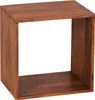 Wohnling Mensola a cubo in legno massiccio di sheesham 43,5 Anteprima dell’immagine prodotto 1