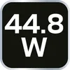 A black square with rounded corners displaying the text '44.8 W' in white. Náhled obrázku produktu