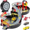 Kinderplay Parkgarage KP2819 – Spielzeug-Garage mit Autos Produktbild-Vorschau 1