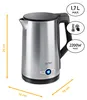 TZS First Austria Edelstahl Wasserkocher 2200W, 1,7 L, Produktbild-Vorschau 2