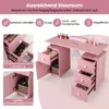 Stół do manicure COSTWAY z elektrycznym odkurzaczem, stół Podgląd zdjęcia produktu 4