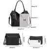 Handtasche 3-Tlg Shopper Schultertasche Geldbörse Damen Produktbild-Vorschau 3