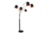 Design Bogenlampe LEVELS 200cm schwarz gold 5 Leinen Produktbild-Vorschau 1