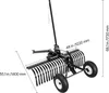 SucceBuy Rasentraktor Heurechen 1219 mm, Rechen mit 24 Produktbild-Vorschau 8