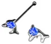 Nasenpiercing: Nasenstecker Piercing Delfin Delphin 925 Produktbild-Vorschau 1