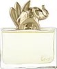 A perfume bottle with a gold elephant figurine on top. Podgląd zdjęcia produktu