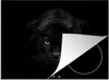 KitchenYeah© Herdabdeckplatte Leopard - Augen - Schwarz , Produktbild-Vorschau 1