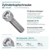 100x Zylinderkopfschraube M8x25 DIN 912 A2 Produktbild-Vorschau 2