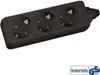 InLine Steckdosenleiste, 3-fach Schutzkontakt, schwarz, 5m, Produktbild-Vorschau 2