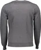 Grauer Herrenpullover mit Rundhalsausschnitt und Logo, Produktbild-Vorschau 4