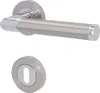 A door handle set with a keyhole escutcheon. Produktbild-Vorschau