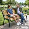 Gartenbank MADEIRA aus Holz & Gusseisen | 2-Sitzer | Produktbild-Vorschau 2
