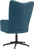 vidaXL Poltrona relax in velluto blu Anteprima dell’immagine prodotto 5