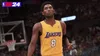 A digital rendering of a basketball player in a Lakers uniform, with the NBA 2K24 logo in the top left corner. Produktbild-Vorschau