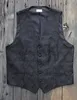 Schwarze Western Jaquardweste LINCOLN Gr. S - 3XL - Stars & Produktbild-Vorschau 2