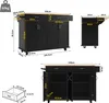OKWISH Îlot de Cuisine - Meuble Mobile avec Rangement et Voir les images du produit 4