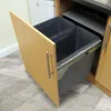 KuKoo 2 x 45 l Kosz na śmieci Kosz do zabudowy Pojemnik na Podgląd zdjęcia produktu 1