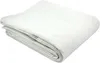 A folded white quilted mattress protector is shown on a white background. Produktbild-Vorschau