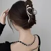 sada 4 kovových sponek do vlasů Silver Large Hair Clips Náhled obrázku produktu 2