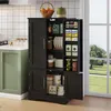 Merax szafka kuchenna z LED i 4 drzwiami, szafka bufetowa z Podgląd zdjęcia produktu 2
