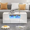 Table basse Sweiko 100x50x40cm, table basse avec lumière Voir les images du produit 1