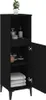vidaXL Badschrank Schwarz 30x30x100 cm Holzwerkstoff Produktbild-Vorschau 4