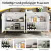MODFU Kommode Sideboard mit goldenen Griffen und Füße- Produktbild-Vorschau 9