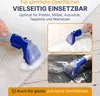A cleaning tool is shown being used on different surfaces, with text highlighting its versatility. Produktbild-Vorschau