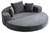 2-in-1 Schlafsofa in Grau – Halbrundes Sofa verwandelt sich Produktbild-Vorschau 11