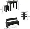 Eckbankgruppe Vicco Roman Schwarz 180 x 180 cm mit Tisch, Produktbild-Vorschau 3