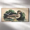 Leinwand Uhr Küche Wohnzimmer Bild 60x30 Vögel Wild Tiere Produktbild-Vorschau 2