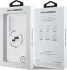 The image shows the front and back of a Karl Lagerfeld phone case packaging. Produktbild-Vorschau