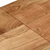 A close-up view of a wooden surface, likely a table or bench, showing the grain and texture of the wood. Produktbild-Vorschau