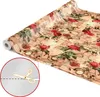 Tischdecke Wachstuch Blumen Braun Robust Wasserabweisend Produktbild-Vorschau 2