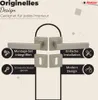 Marketing image showcasing door handles and related accessories with feature callouts. Produktbild-Vorschau