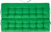 A green tufted cushion for a bench or swing, shown flat against a white background. Produktbild-Vorschau