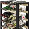 A wine rack filled with bottles of wine. Produktbild-Vorschau