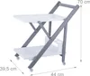 Carrello da servizio Relaxdays in bambù, carrello da cucina Anteprima dell’immagine prodotto 4