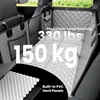 Hundedecke Auto Rückbank 145 x 73 cm Grau Wasserdicht für Produktbild-Vorschau 5