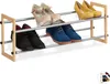 Relaxdays Schuhregal ausziehbar, offener Schuhständer mit 2 Produktbild-Vorschau 1