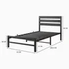 Postel STILVORA, kovová, rozměr 90×200 cm, s čelem z MDF a Náhled obrázku produktu 7