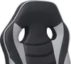 A close-up view of the headrest of a black and gray racing-style chair. Podgląd zdjęcia produktu