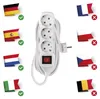 Steckdosenleiste 5 m / 3 Steckdosen / Schalter / weiß / PVC / 1,5 mm2 Voir les images du produit