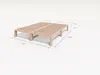 Gigapur G56 Massivholz-Bett 160x200 cm – Kiefer Natur Produktbild-Vorschau 6
