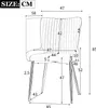 Flieks Esszimmerstühle 2er Sets, Küchenstühle mit Silberen Produktbild-Vorschau 7