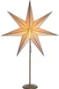 A star-shaped lamp with a metallic stand. Podgląd zdjęcia produktu