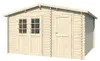 WOODTEX Naturbelassen 28 mm Gartenhaus Blockbohlenhaus, Produktbild-Vorschau 3